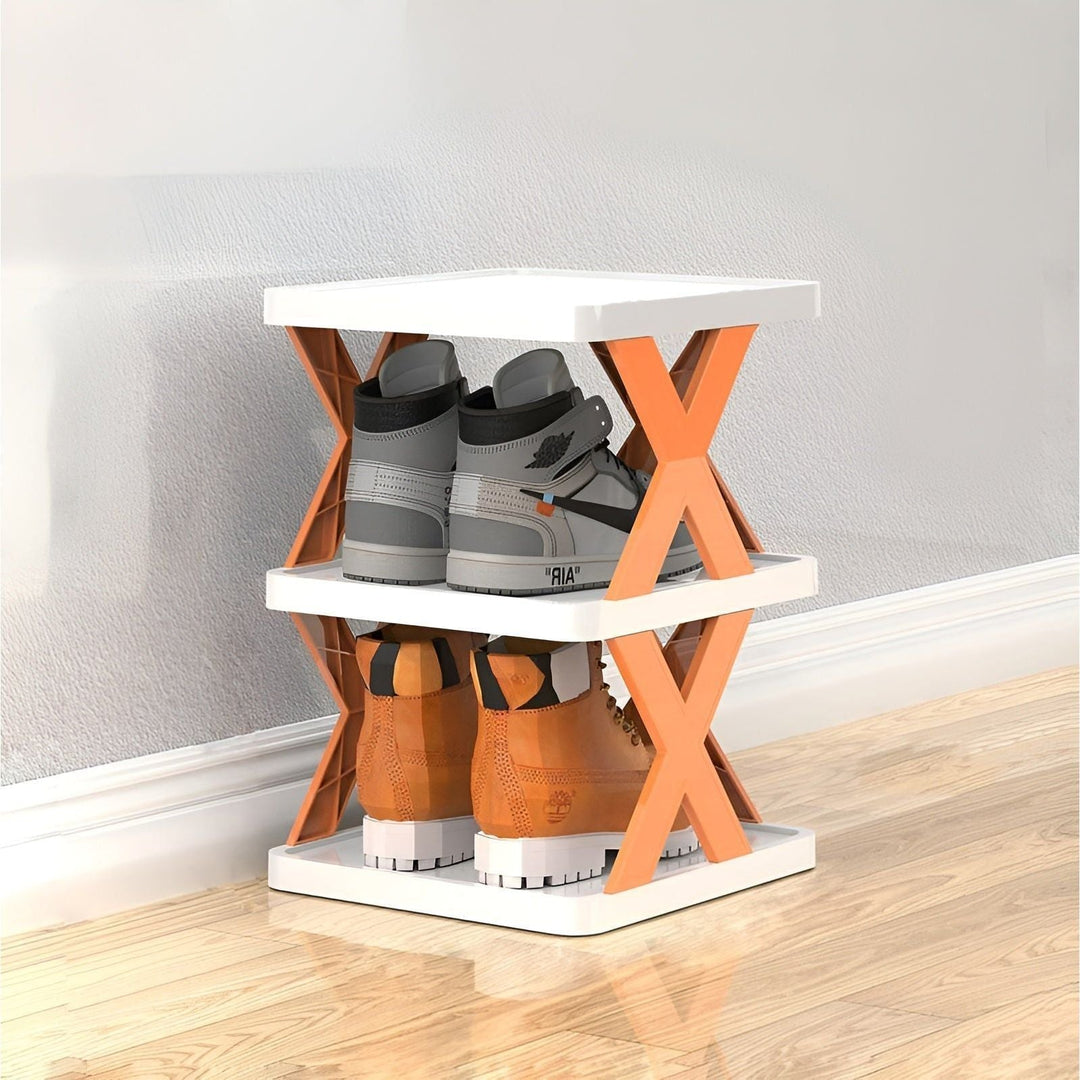 Faltbares Schuhregal mit 3–7 Ebenen | Platzsparender Schuh-Organizer | Multifunktionale Aufbewahrung für Flur &amp; Schlafzimmer