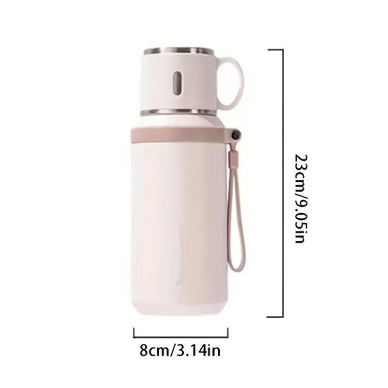 Thermobecher 600 ml | Auslaufsicherer Edelstahl-Thermobecher für Kaffee, Tee und kalte Getränke unterwegs