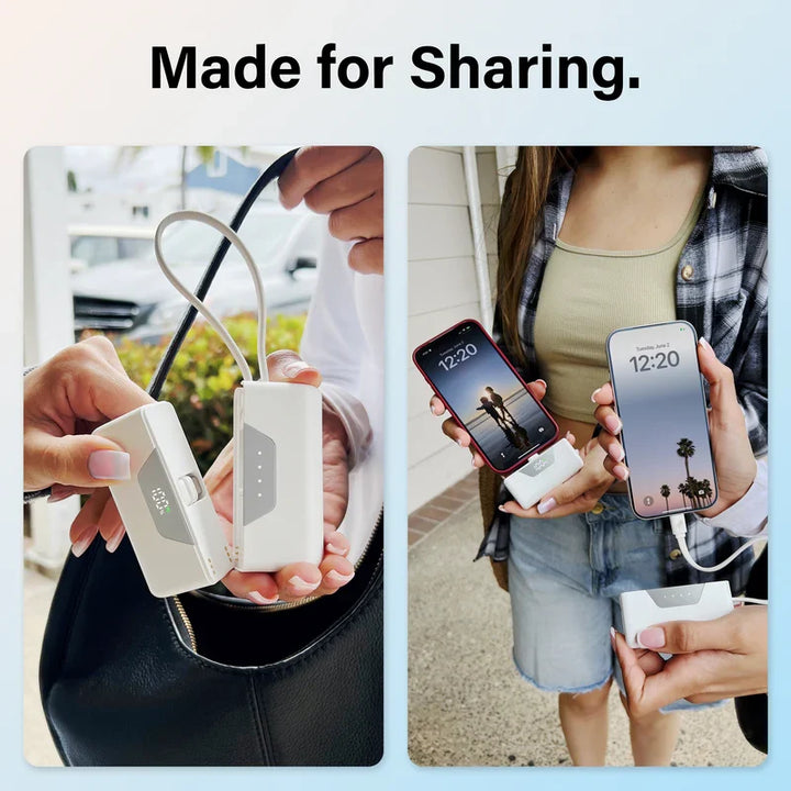 Powerbank 10.000 mAh | Teilbare Magnet-Powerbank mit zwei 5.000-mAh-Akkus und separaten USB-C-Anschlüssen