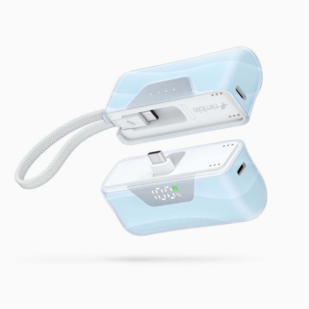 Powerbank 10.000 mAh | Teilbare Magnet-Powerbank mit zwei 5.000-mAh-Akkus und separaten USB-C-Anschlüssen
