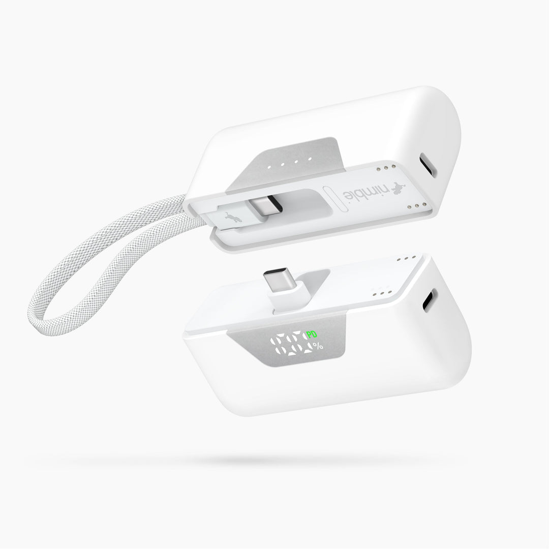 Powerbank 10.000 mAh | Teilbare Magnet-Powerbank mit zwei 5.000-mAh-Akkus und separaten USB-C-Anschlüssen