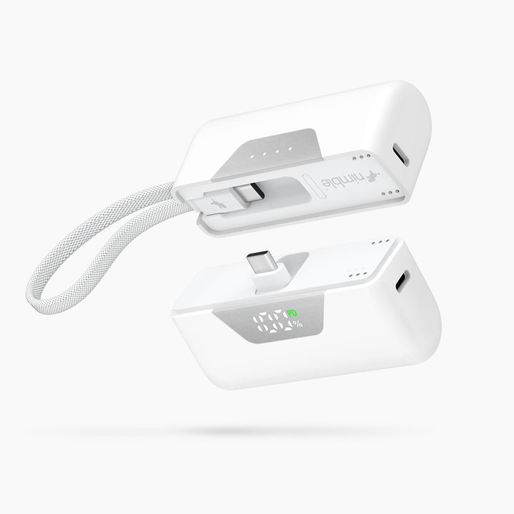 Powerbank 10.000 mAh | Teilbare Magnet-Powerbank mit zwei 5.000-mAh-Akkus und separaten USB-C-Anschlüssen