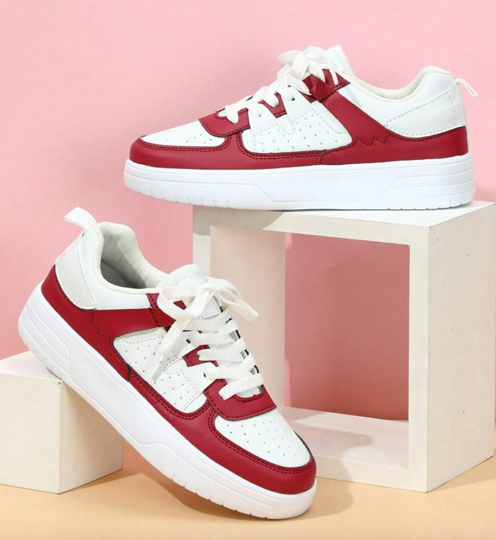 Damen Sneaker mit Leo-Print | Gepolsterte Innensohle &amp; vielseitige Farben | Samara Freizeitschuhe