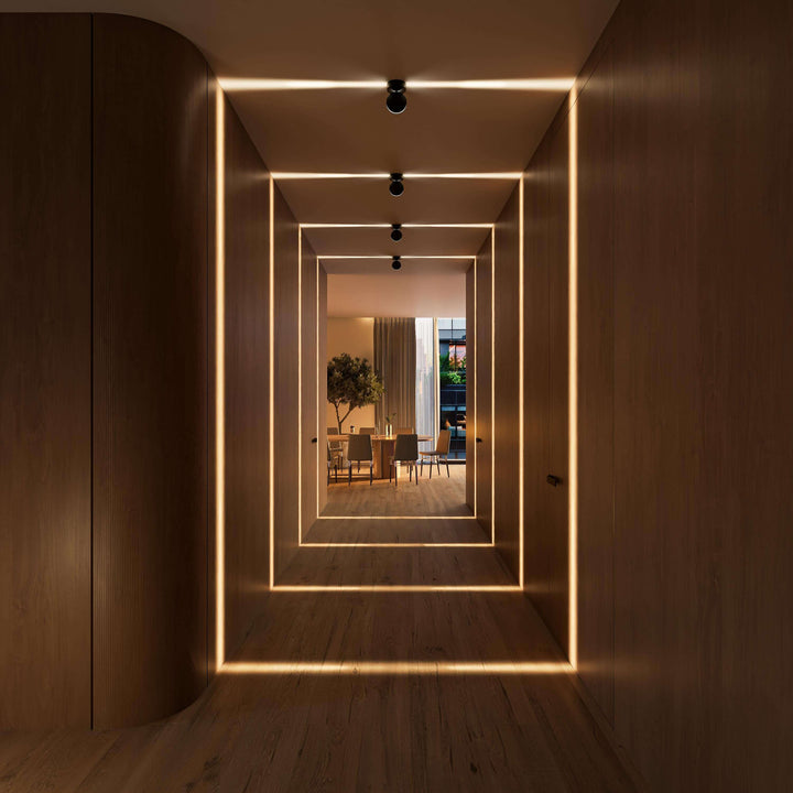 LED wall light with spotlight function | 360° rotatable light element | double-sided beam for square light effect, water-resistant