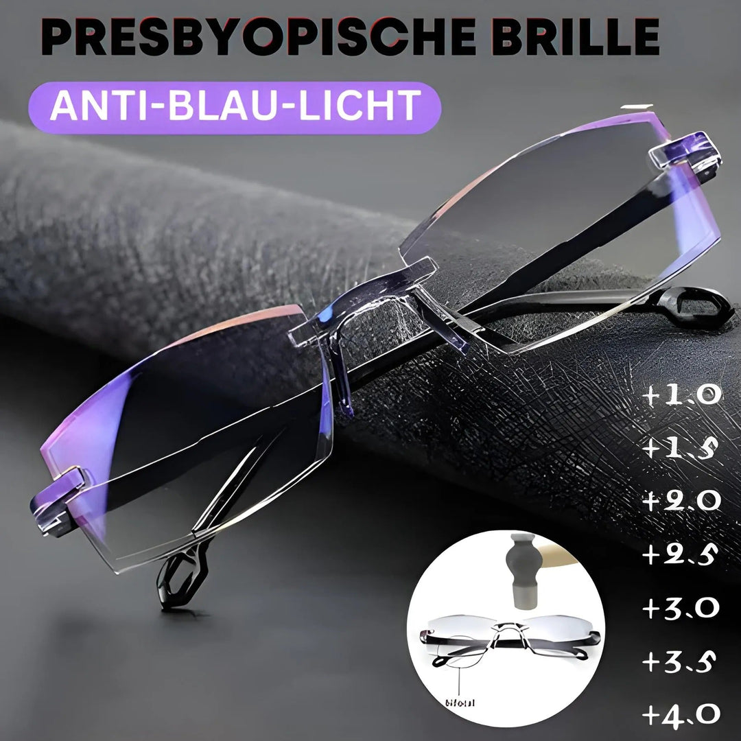 Occhiali multifocali con filtro luce blu | Protezione UV400 | Lenti in policarbonato antigraffio | Antiriflesso, ultraleggeri, unisex
