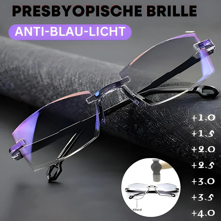 Occhiali multifocali con filtro luce blu | Protezione UV400 | Lenti in policarbonato antigraffio | Antiriflesso, ultraleggeri, unisex