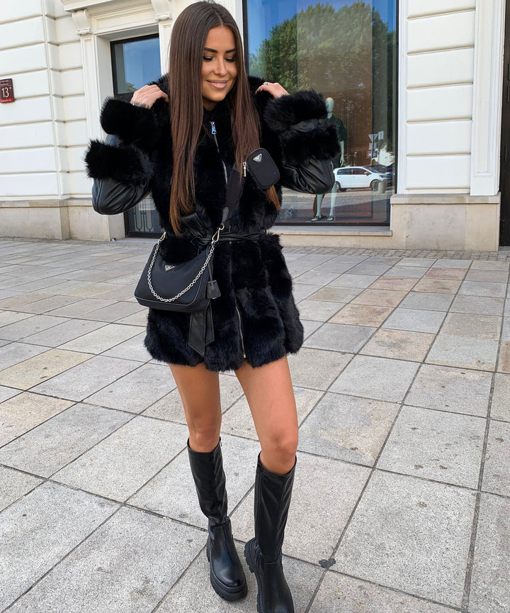 Damen Boots | Plateau Boots mit elastischem Einsatz