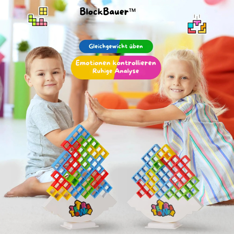 3D Tetris stacking game with 16 blocks | Skill &amp; thinking game for children &amp; adults | Promotes concentration &amp; motor skills