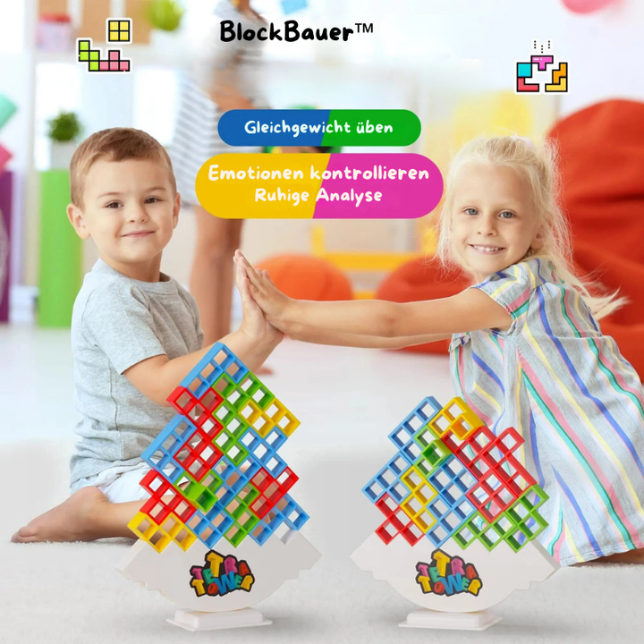 3D Tetris stacking game with 16 blocks | Skill &amp; thinking game for children &amp; adults | Promotes concentration &amp; motor skills