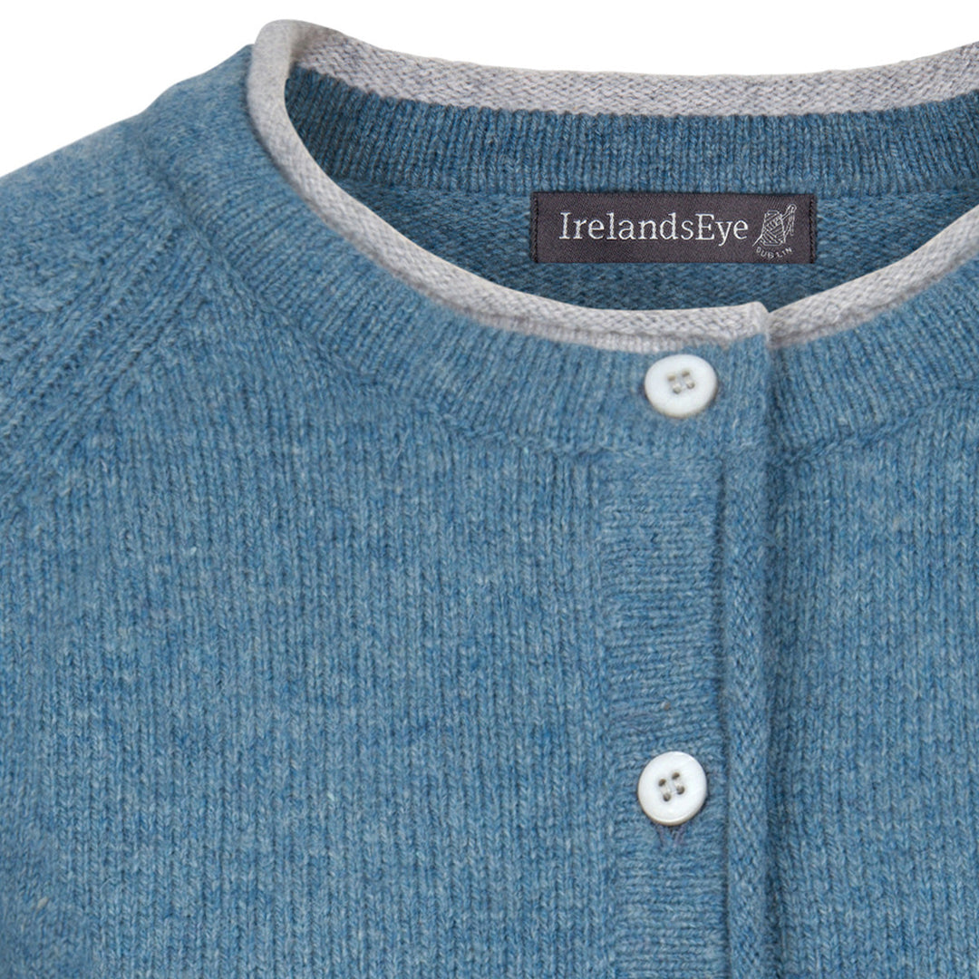 Damen Strickjacke | Kurze Cardigan-Jacke mit Raglanärmeln und geradem Schnitt