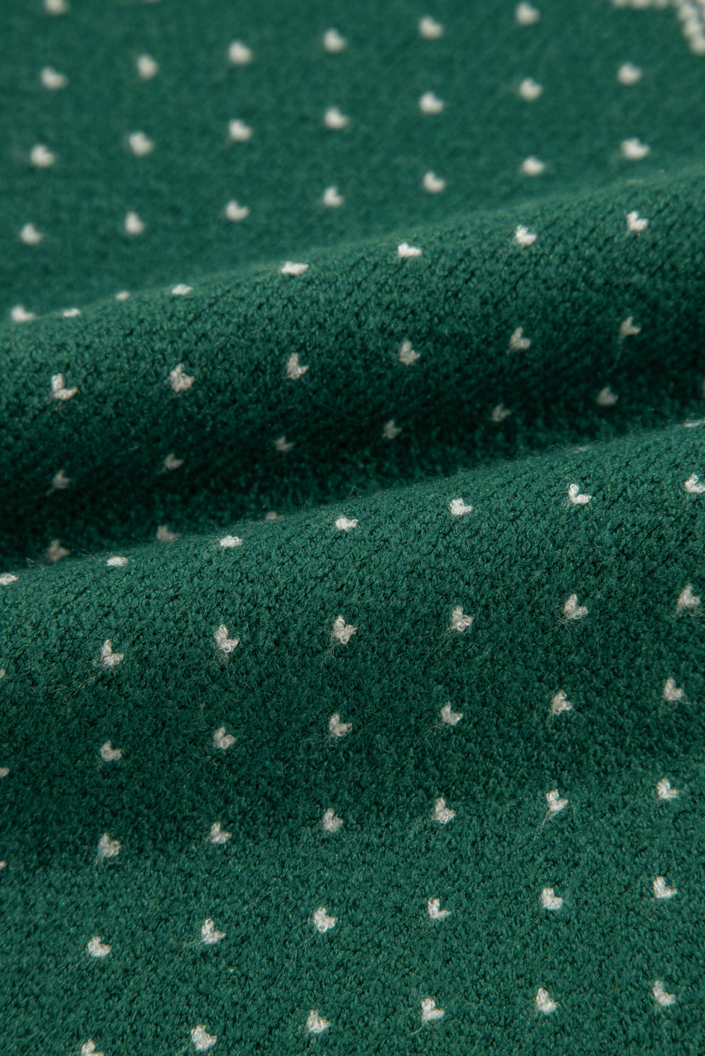 Damen Weihnachtspullover mit Schneeflocken | Weicher Strickpullover mit Punktemuster, Rundhalsausschnitt und langen Ärmeln