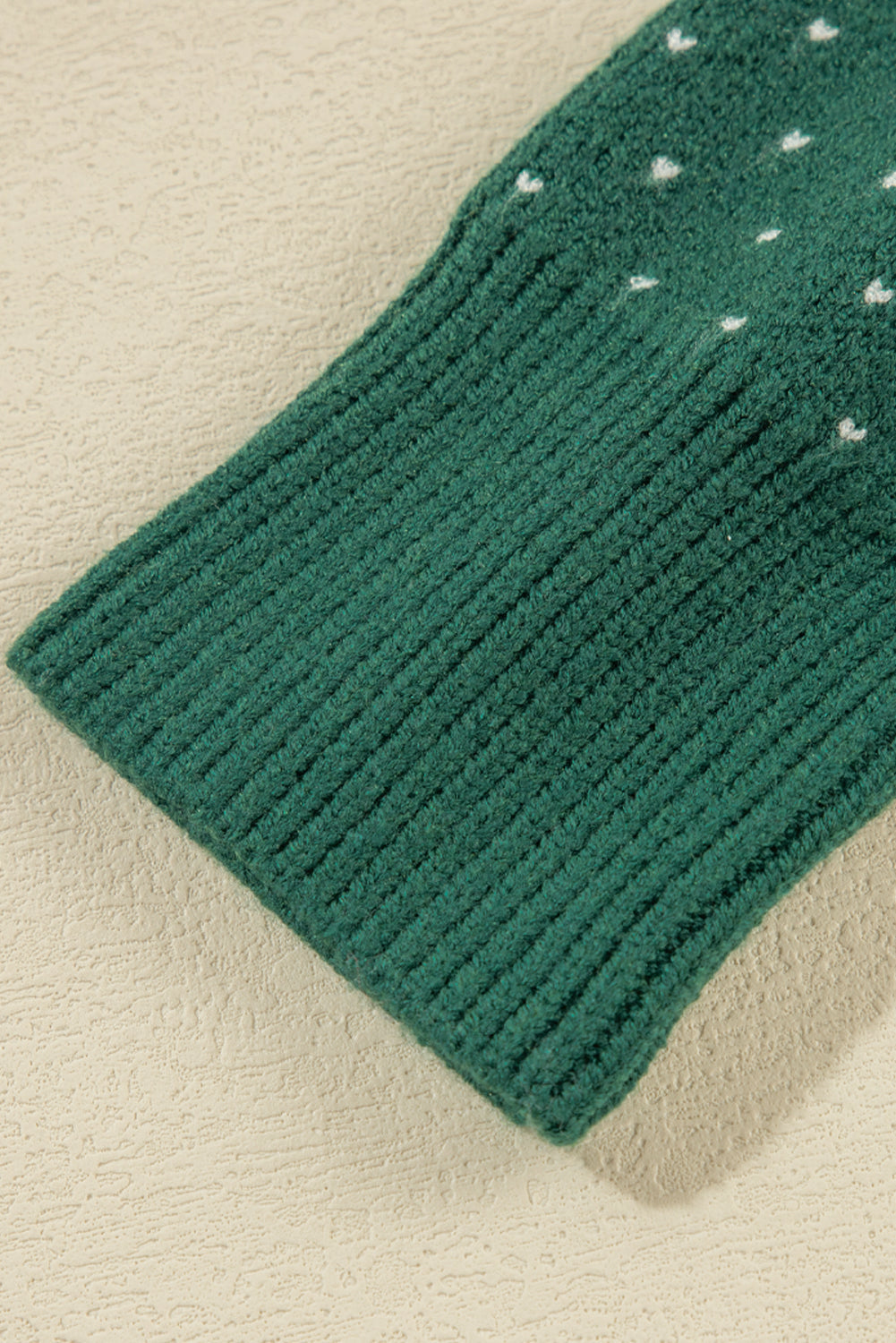 Damen Weihnachtspullover mit Schneeflocken | Weicher Strickpullover mit Punktemuster, Rundhalsausschnitt und langen Ärmeln