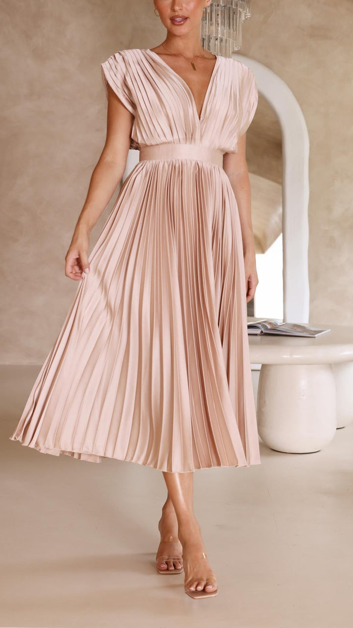 Maria | Elegantes &amp; Raffiniertes Plisseekleid