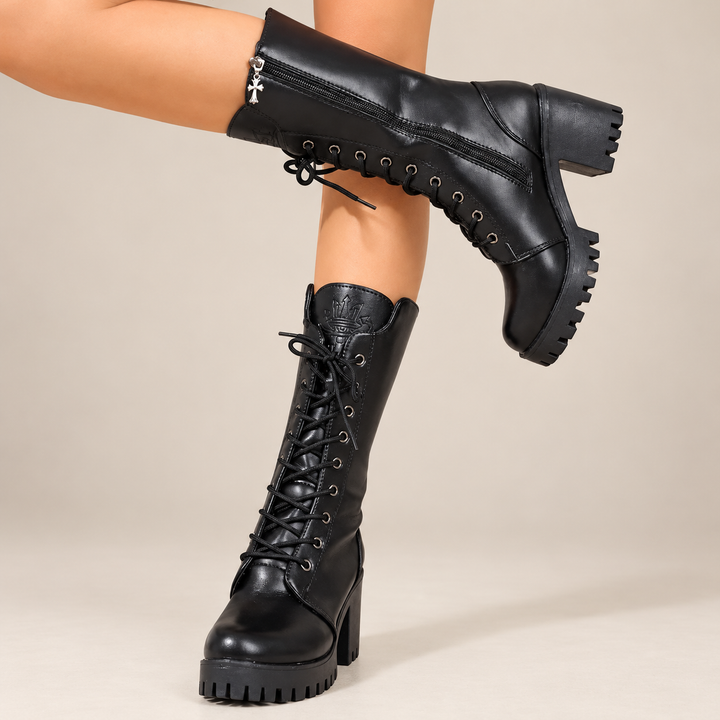 Damen Stiefeletten | Knöchelhohe Stiefel mit seitlichem Reißverschluss, schlanker Silhouette und bequemem Sitz für Alltag und Büro