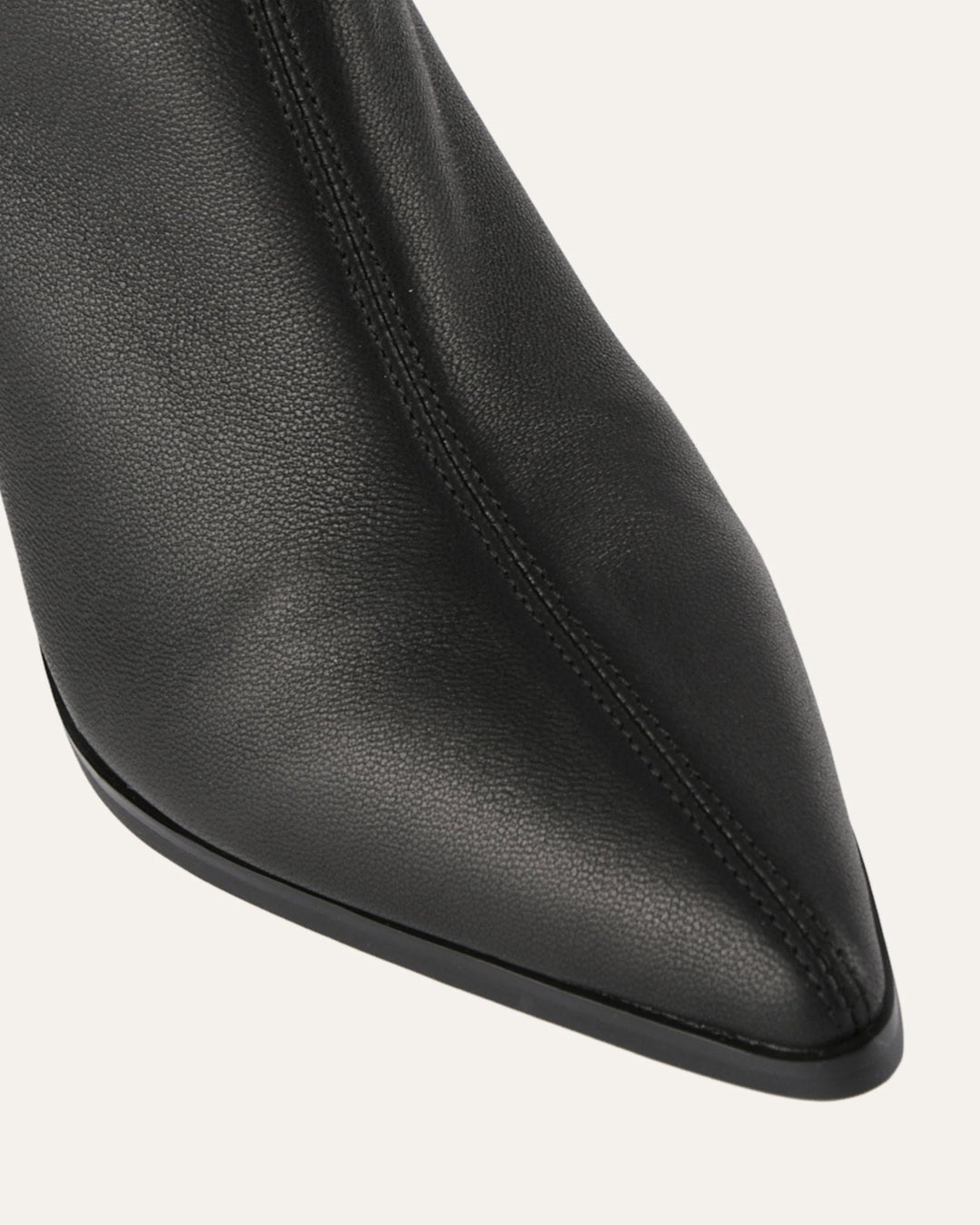 Stiefeletten aus Leder | Knöchelhoch mit 9 cm Blockabsatz und Stretch-Leder