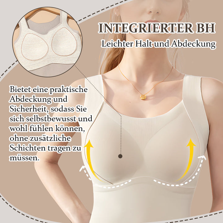 Thermo Tanktop mit integriertem BH formend &amp; nahtlos | warmes Unterzieh-Top Damen | figurformendes Basic für Winter &amp; Alltag