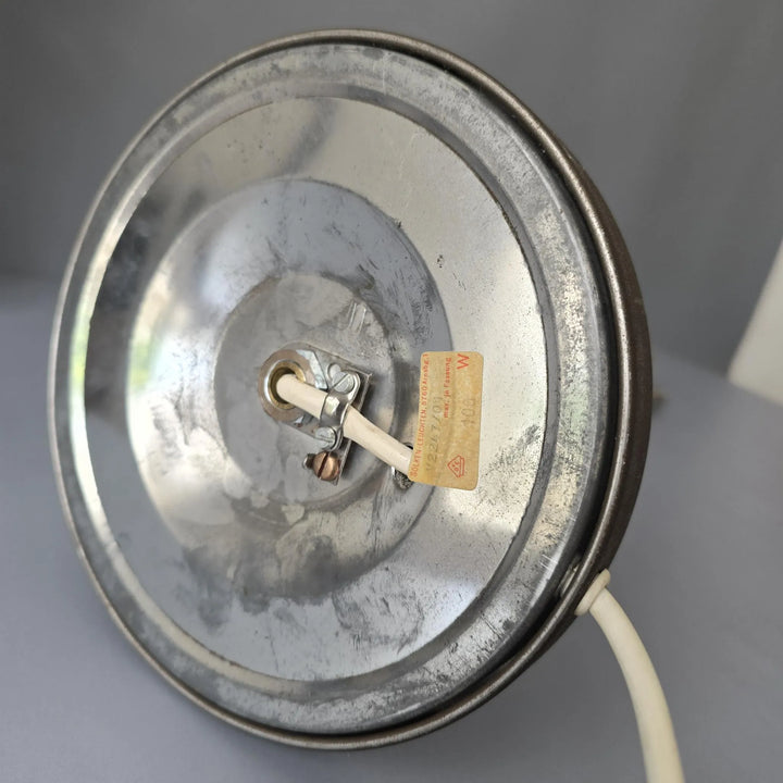 Vintage Schreibtischlampe | Verstellbare Tischleuchte aus Messing und Metall mit E27-Fassung im 70er/80er-Jahre-Stil