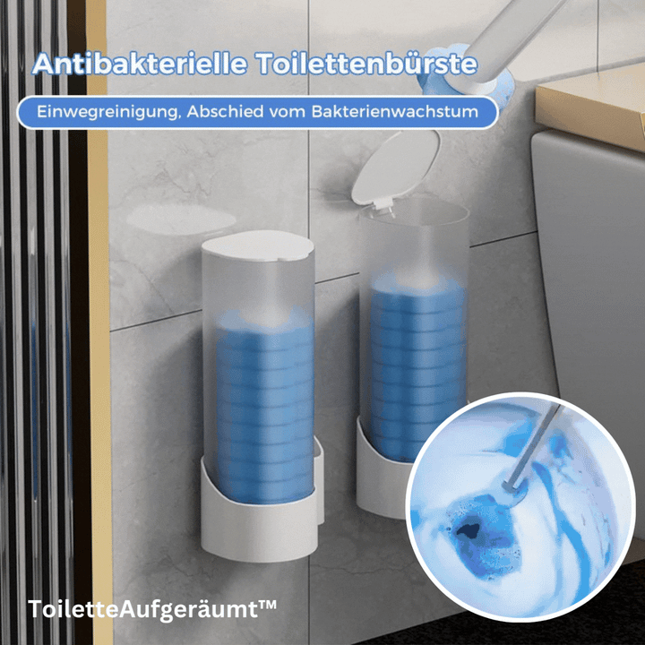 Antibakterielle Einweg-Toilettenbürste | Hygienische Reinigung &amp; Frischer Duft | Einfache Anwendung für sauberes Badezimmer
