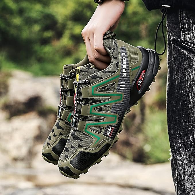 Herren Wanderschuhe | Orthopädisch, wasserdicht und rutschfest für Outdoor und Alltag