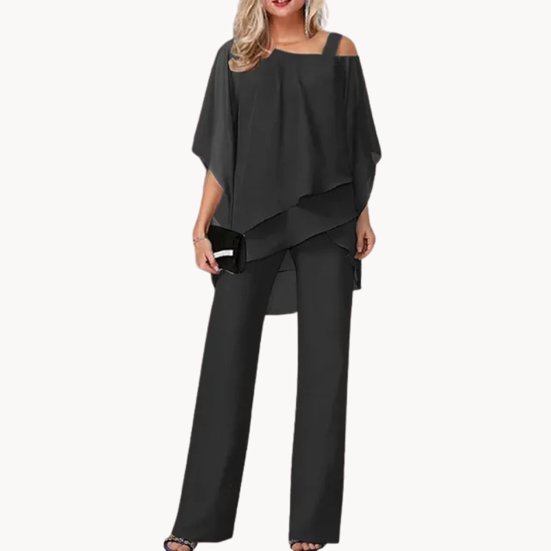 Wilma | Elegantes schulterfreies Design Zweiteiliges Set für Damen