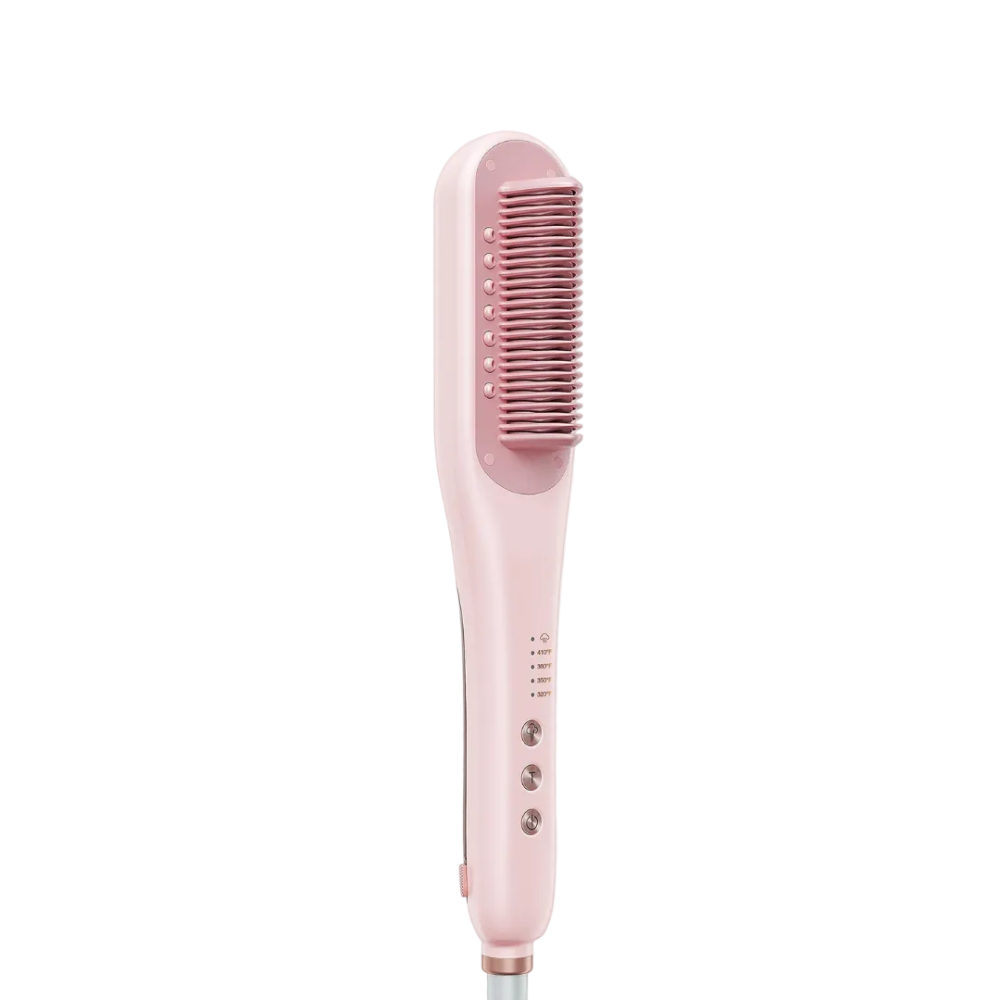 Dampf-Glättbürste | Haarbürste mit Dampffunktion und Temperaturstufen gegen Frizz