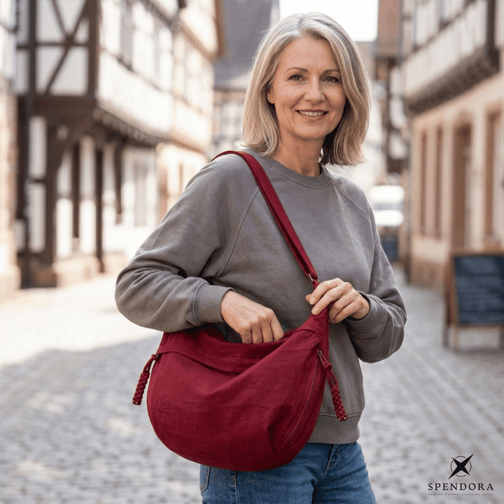 Nylon-Umhängetasche | Leichte Schultertasche mit mehreren Reißverschlussfächern und verstellbarem Schulterriemen