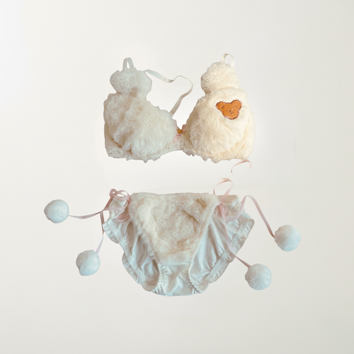 Pehmeä stretch-plush alusvaatesetti naisille | Ei kaaritukea, mukava &amp; imarteleva | Talveen sopiva kodikas ilme | M-XL | 6 mallia