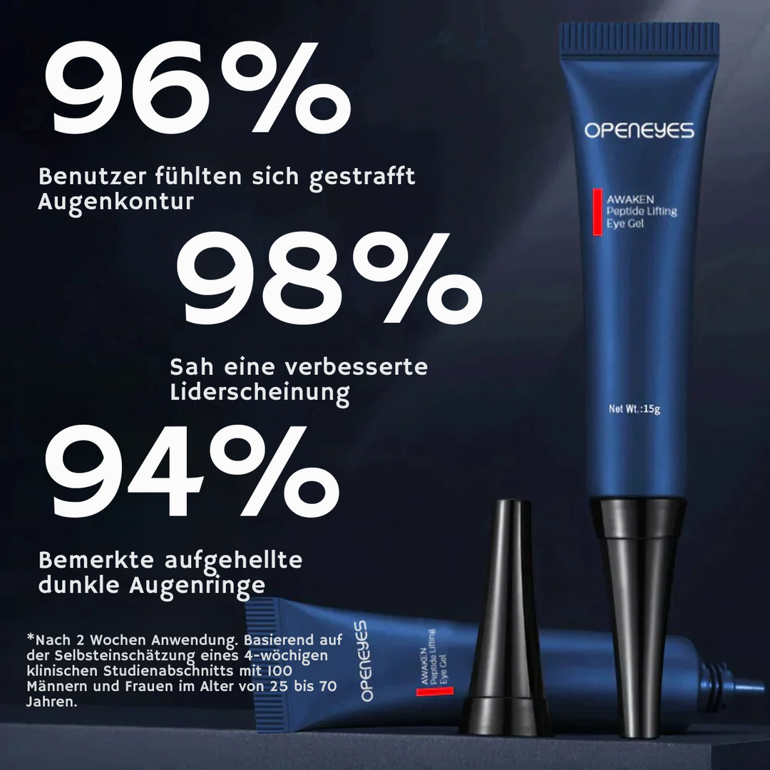 Gel contorno occhi lifting peptidico contro occhiaie e gonfiori | con acido kojico e caffeina | leviga le linee sottili, rassoda e idrata | 1+1 Gratis