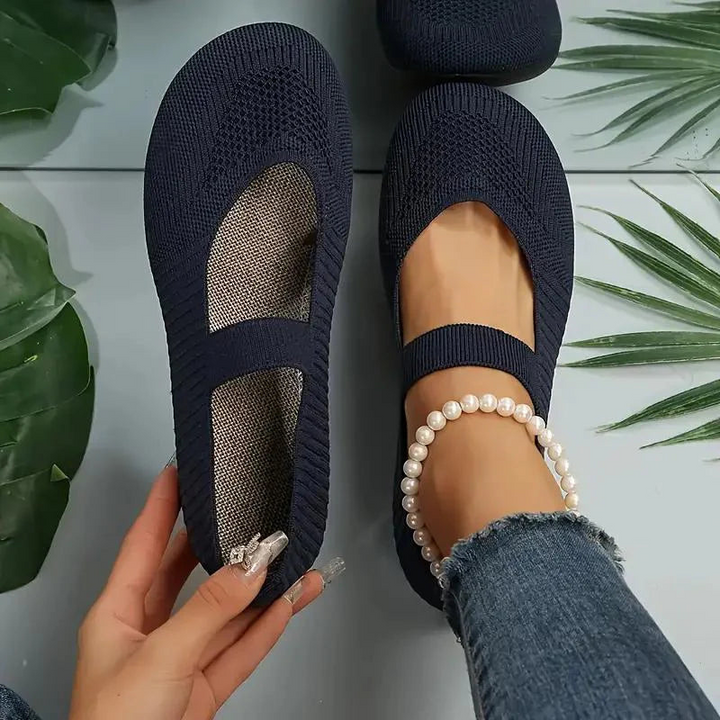 Damen Slip-On Schuhe | Leicht &amp; Atmungsaktiv | Flache Sohle