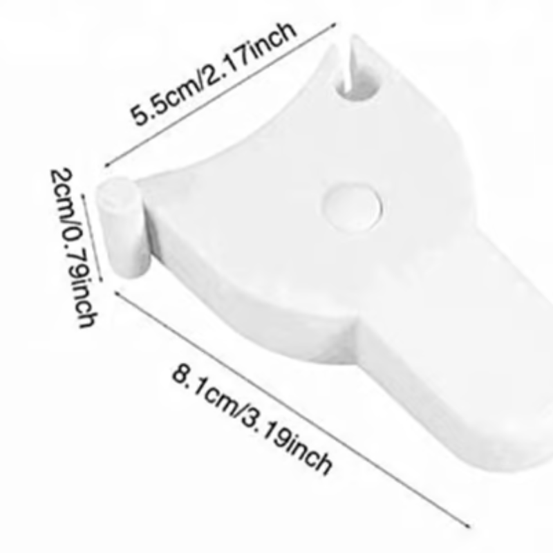 Teleskop-Maßband 150 cm | Einhand-Klick &amp; Smart-Lock Arretierung | Doppelseitig cm+Zoll, Auto-Rückzug | ABS