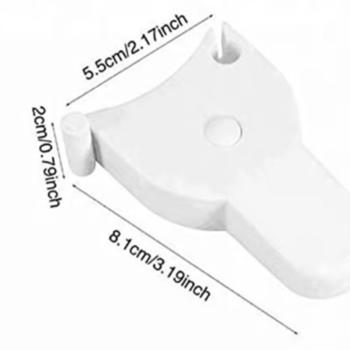 Teleskop-Maßband 150 cm | Einhand-Klick &amp; Smart-Lock Arretierung | Doppelseitig cm+Zoll, Auto-Rückzug | ABS