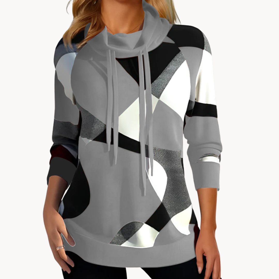Adriana | Top da donna con design a blocchi di colore chic