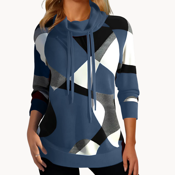 Adriana | Top da donna con design a blocchi di colore chic