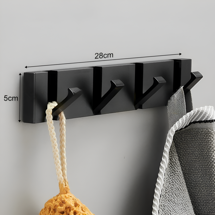 Klappbarer Wandhaken aus Edelstahl | Selbstklebender Handtuch- &amp; Kleiderhaken | Platzsparendes Faltdesign | Für Bad, Küche &amp; Flur