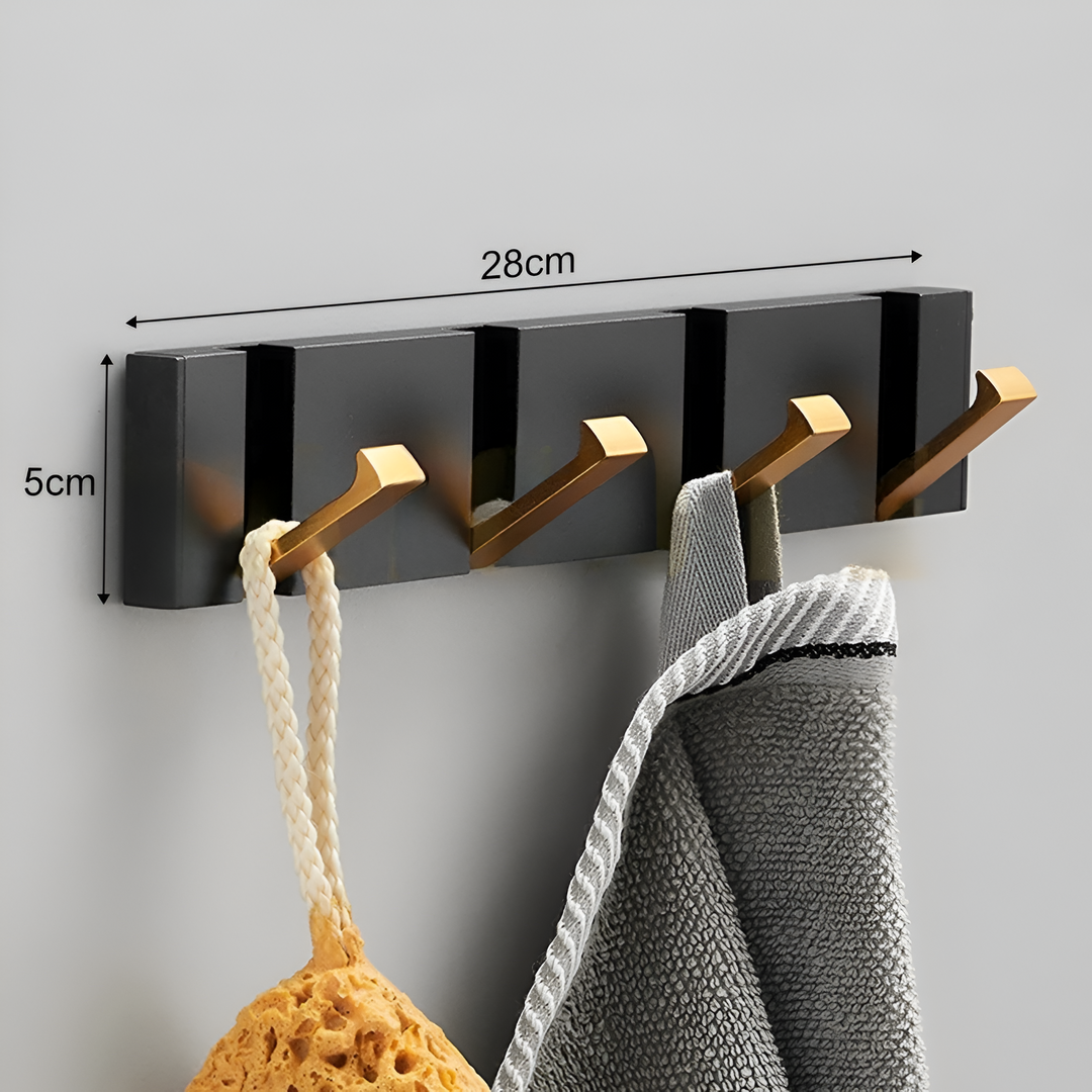 Klappbarer Wandhaken aus Edelstahl | Selbstklebender Handtuch- &amp; Kleiderhaken | Platzsparendes Faltdesign | Für Bad, Küche &amp; Flur