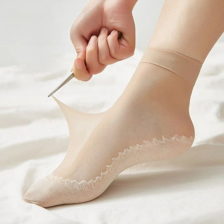 5+5 Gratis | Damen Anti-Rutsch Socken | Atmungsaktiv &amp; Verstärkte Zehen | Unsichtbare No-Show Passform für Sommer
