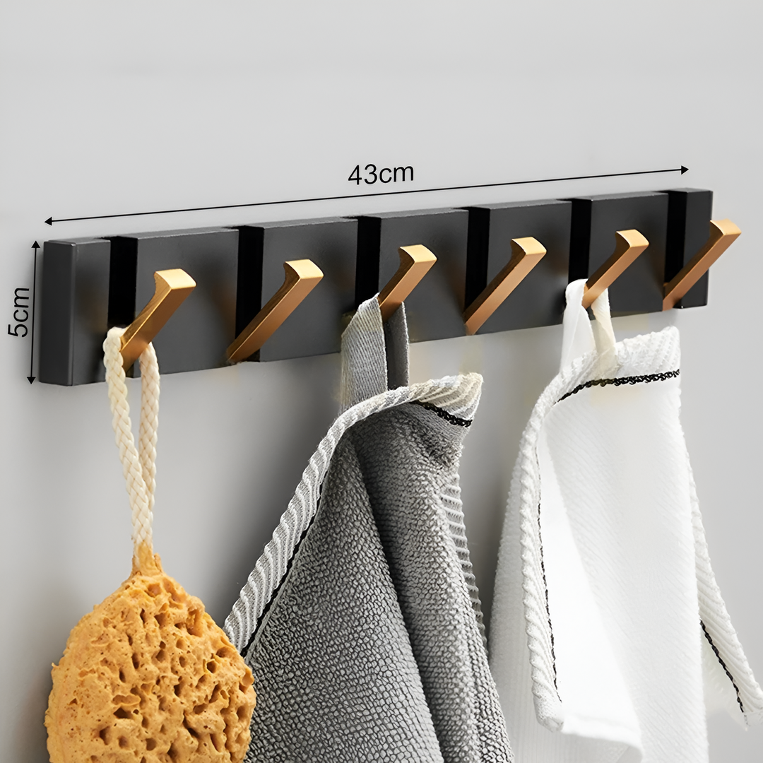 Klappbarer Wandhaken aus Edelstahl | Selbstklebender Handtuch- &amp; Kleiderhaken | Platzsparendes Faltdesign | Für Bad, Küche &amp; Flur