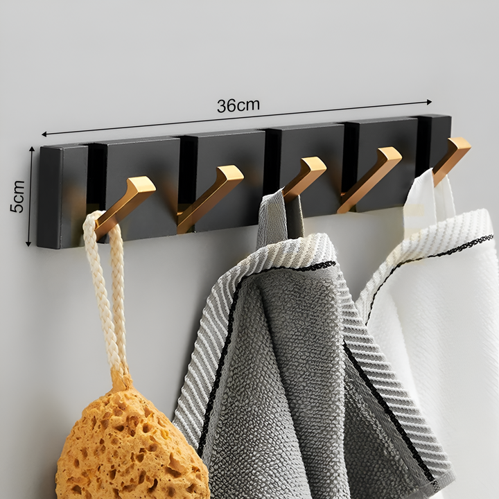 Klappbarer Wandhaken aus Edelstahl | Selbstklebender Handtuch- &amp; Kleiderhaken | Platzsparendes Faltdesign | Für Bad, Küche &amp; Flur