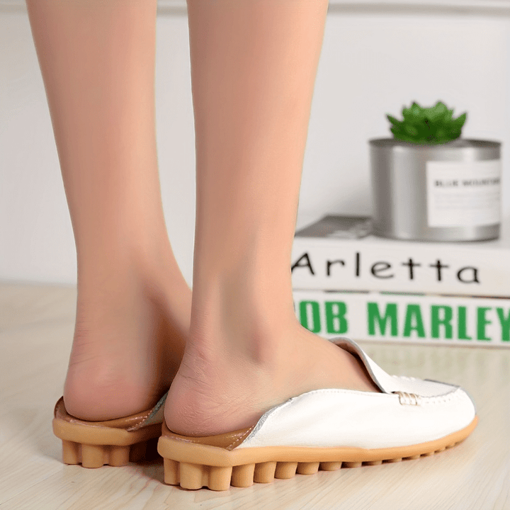 UrbanSleek™ – Mocassins élégants pour femme avec contraste de couleurs &amp; semelle confortable