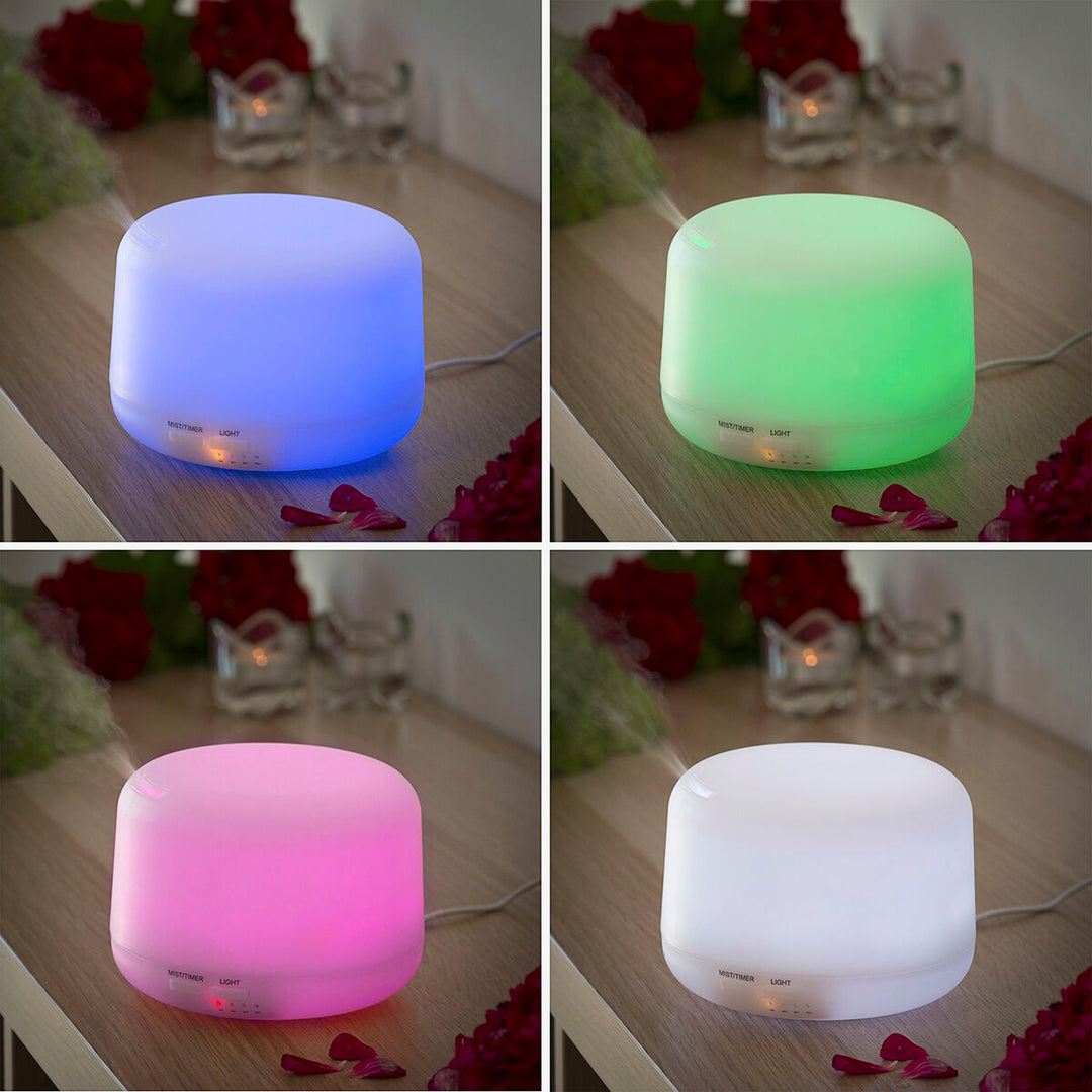 Aroma Diffusor | 400 ml Luftbefeuchter mit LED-Beleuchtung und 15 Lichtmodi
