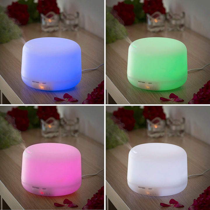 Aroma Diffusor | 400 ml Luftbefeuchter mit LED-Beleuchtung und 15 Lichtmodi