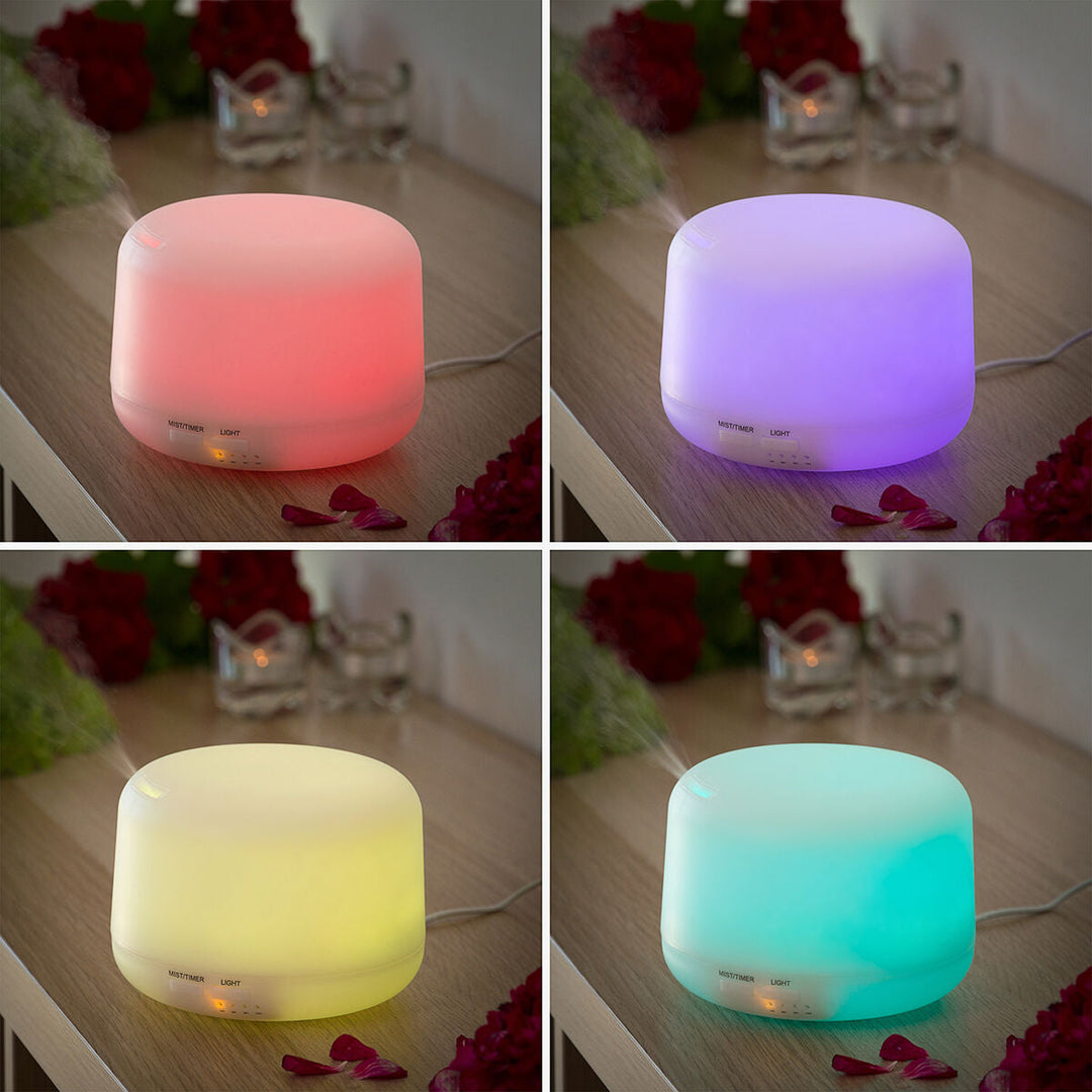 Aroma Diffusor | 400 ml Luftbefeuchter mit LED-Beleuchtung und 15 Lichtmodi