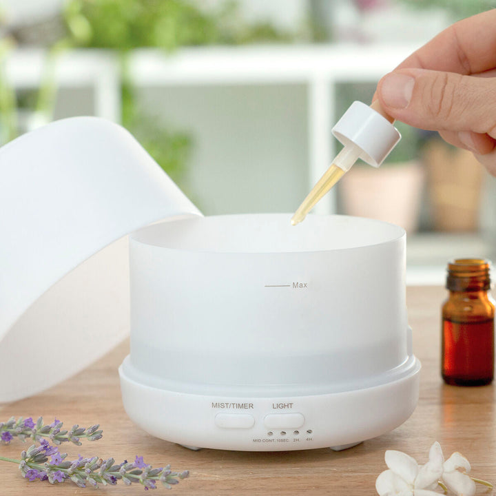Aroma Diffusor | 400 ml Luftbefeuchter mit LED-Beleuchtung und 15 Lichtmodi