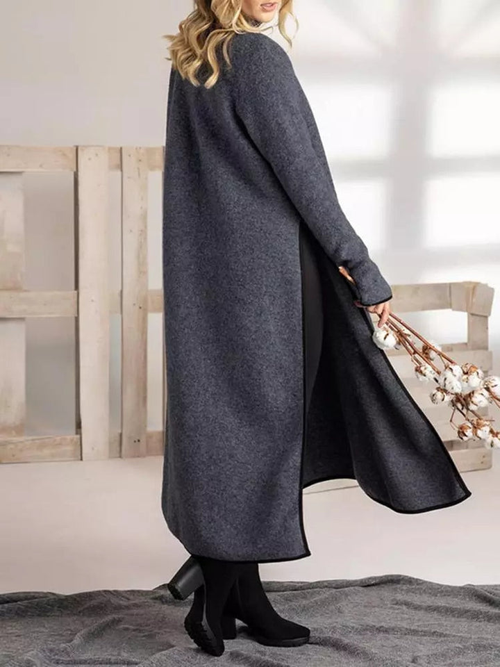 Vestito midi lungo diviso in forma morbida