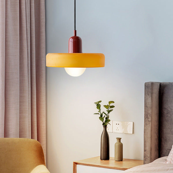 Pendant lamp made of metal &amp; glass with stained glass look | Ø25/Ø35 cm, G9 socket | Adjustable suspension | Crystal look
