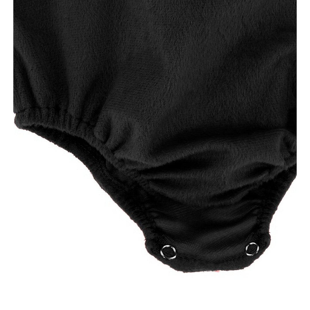 Baby Fledermaus Kostüm Schwarz Lila | Flauschiger Halloween Jumpsuit mit Flügeln und Kopfbedeckung für Jungen und Mädchen