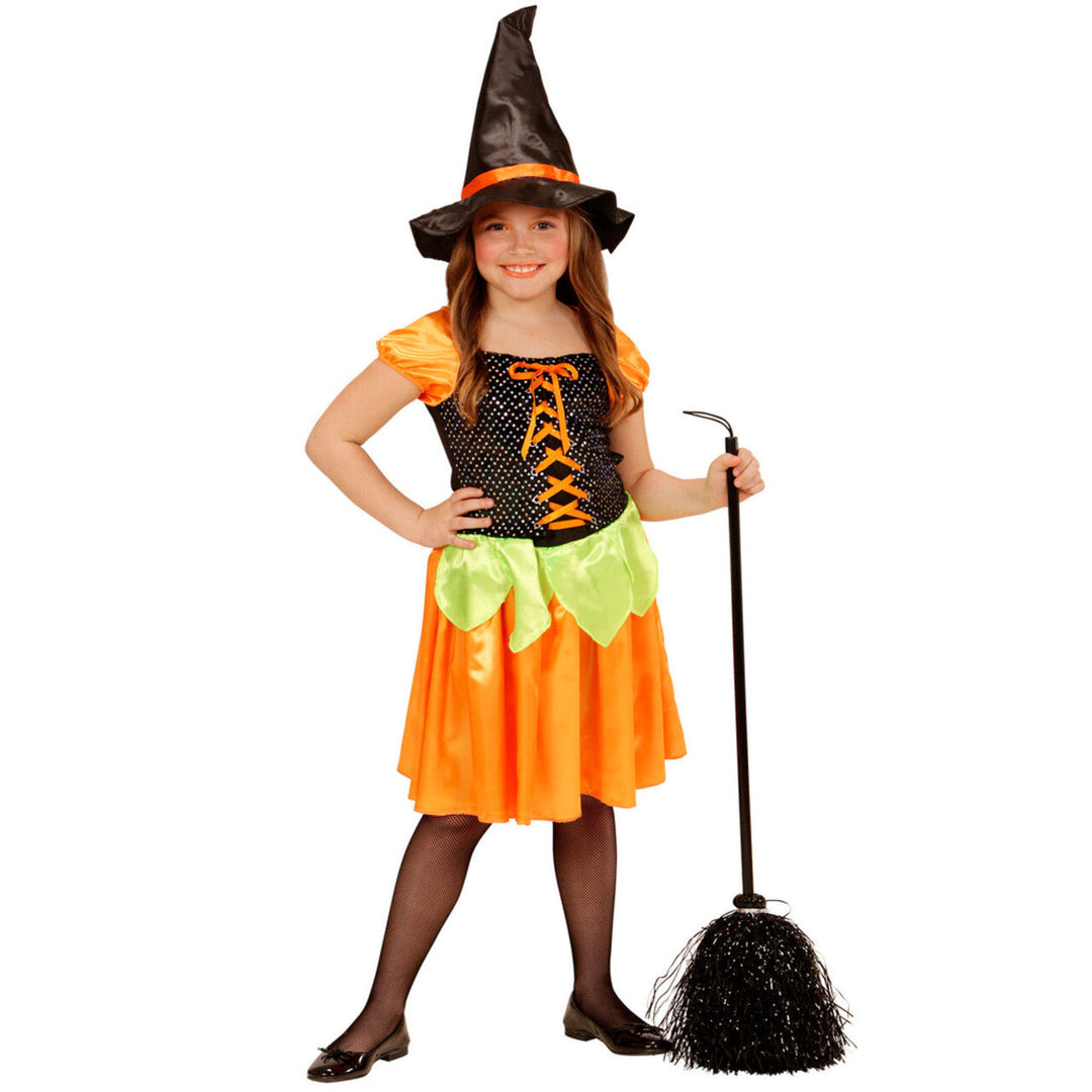 Schwarzer Hexenbesen 92 cm | Glitzernder Besen als Accessoire für Hexenkostüme, Halloween-Partys und Zauberer-Verkleidungen