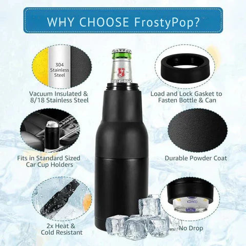 FrostyPop - Raffreddatore per birra e apribottiglie definitivo