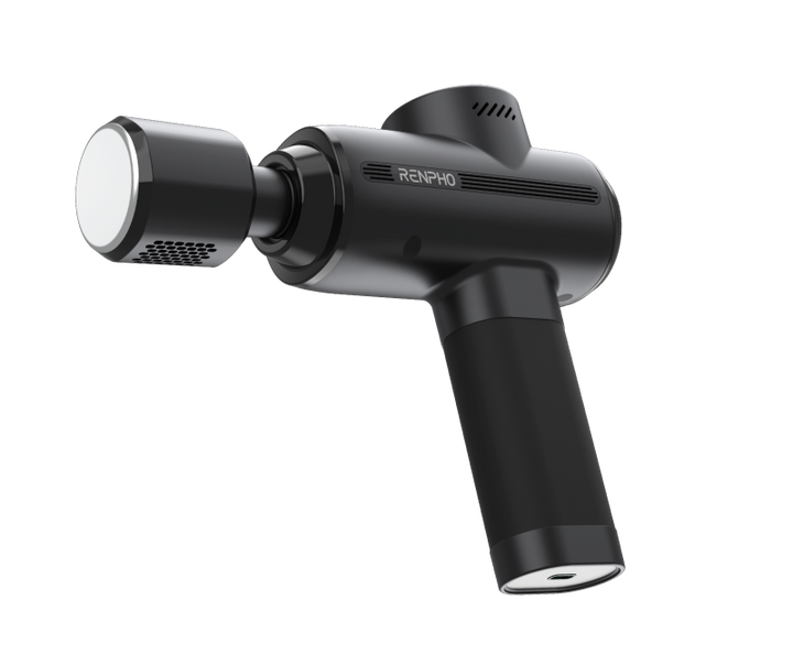 Massagepistole | Muskelmassagegerät mit 8 Temperaturstufen, VA-Display und All-in-One-Massagekopf