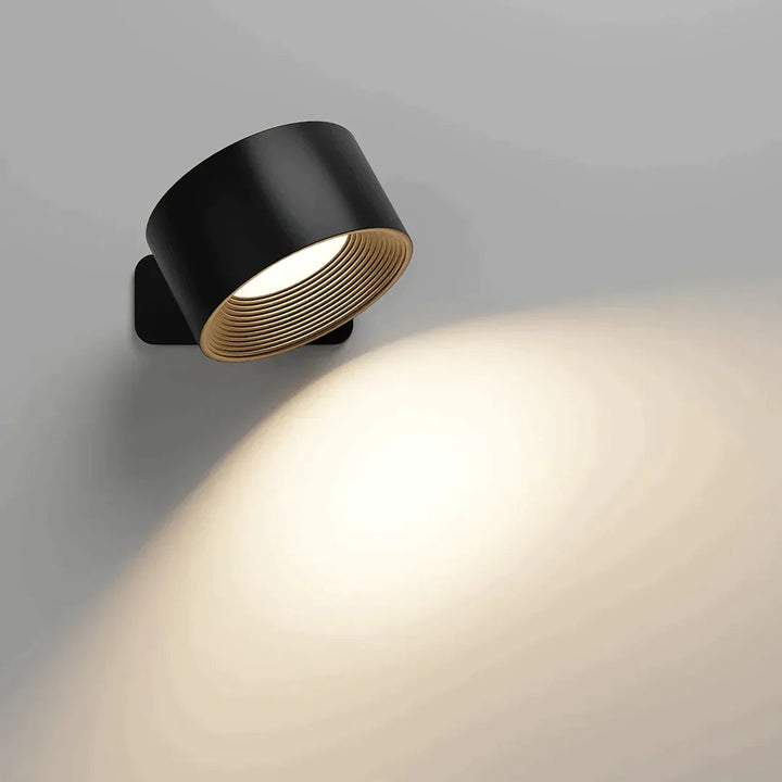 Kabellose LED-Wandleuchte | 360° drehbar, Touch-Dimmung, 3 Lichtfarben und USB-C-Akku